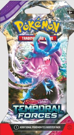 CARTE DE POKÉMON - SLEEVED POKEMON SV5 TEMPORAL FORCES PACK ASST